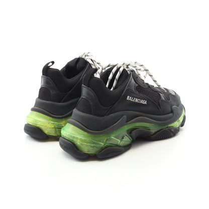 Triple S トリプルS スニーカー ファブリック レザー ブラック イエローグリーン バレンシアガ シューズ BALENCIAGA
