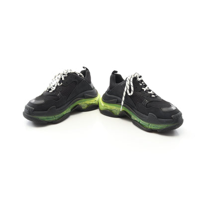 Triple S トリプルS スニーカー ファブリック レザー ブラック イエローグリーン バレンシアガ シューズ BALENCIAGA
