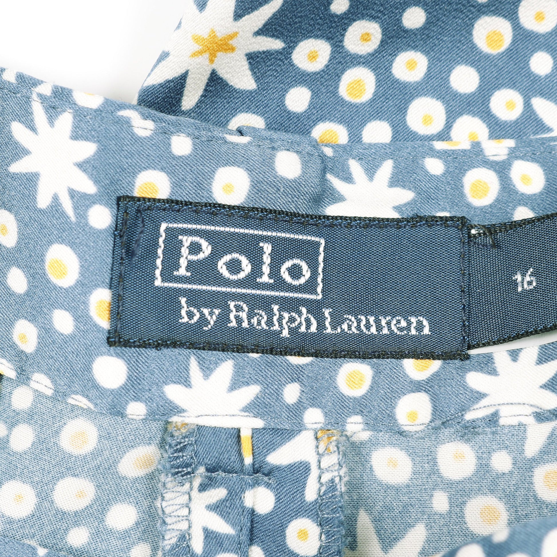 Starburst Motif Satin Wide Leg Pant ワイドパンツ 総柄 ブルー  