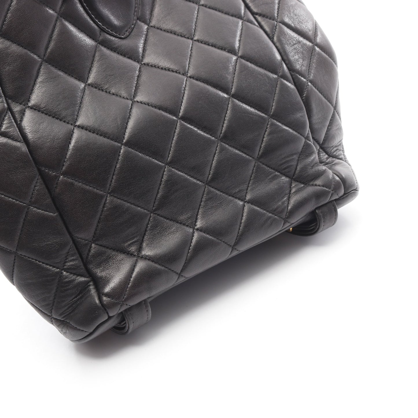 マトラッセ バックパック リュックサック ラムスキン ブラック ゴールド金具 シャネル バッグ CHANEL