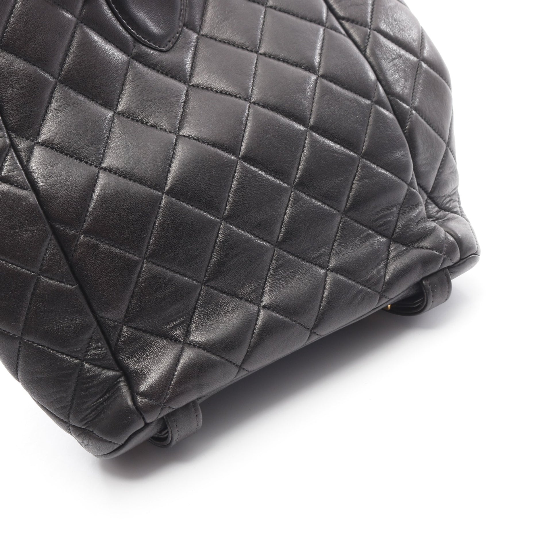 マトラッセ バックパック リュックサック ラムスキン ブラック ゴールド金具 シャネル バッグ CHANEL