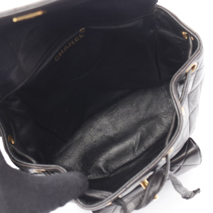 マトラッセ バックパック リュックサック ラムスキン ブラック ゴールド金具 シャネル バッグ CHANEL