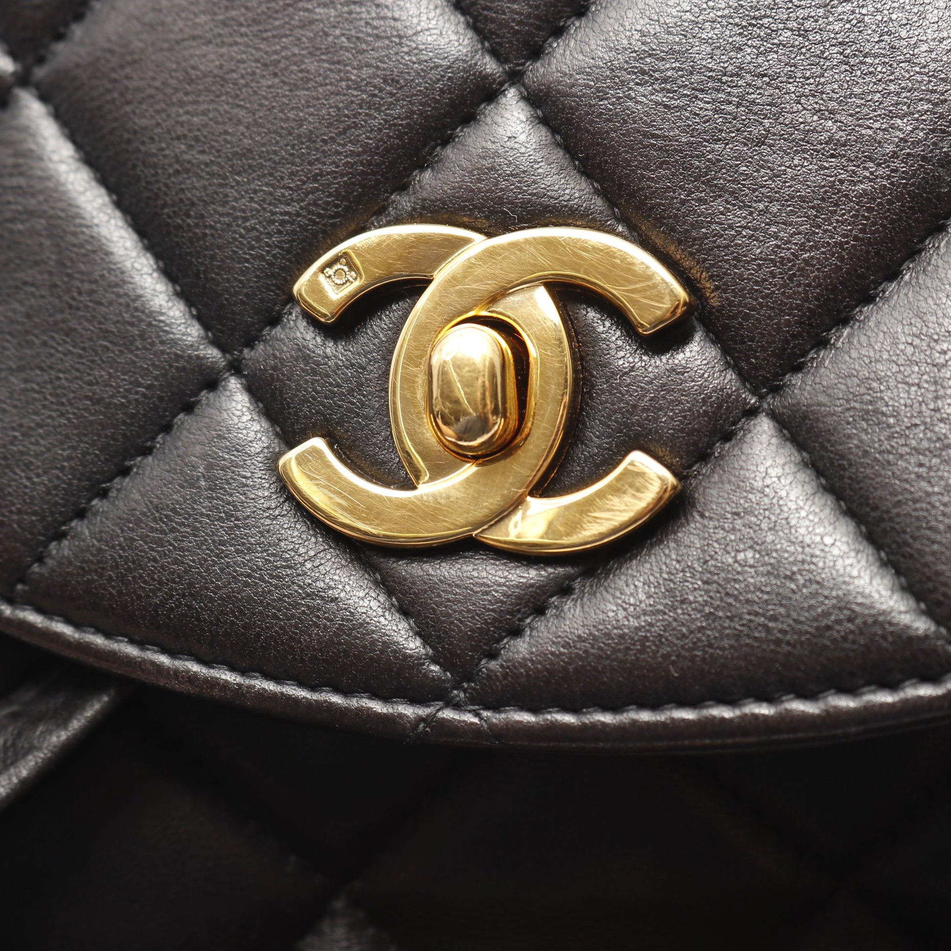 マトラッセ バックパック リュックサック ラムスキン ブラック ゴールド金具 シャネル バッグ CHANEL