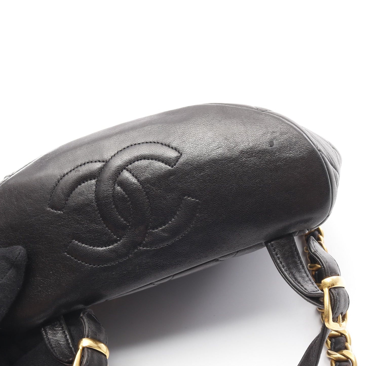 マトラッセ バックパック リュックサック ラムスキン ブラック ゴールド金具 シャネル バッグ CHANEL