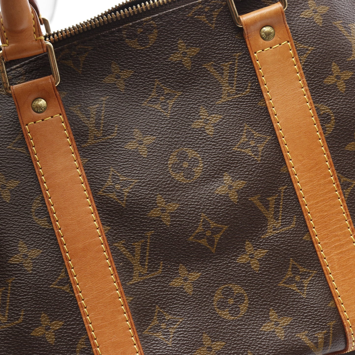 キーポル50 モノグラム ボストンバッグ PVC レザー ブラウン ルイヴィトン バッグ LOUIS VUITTON