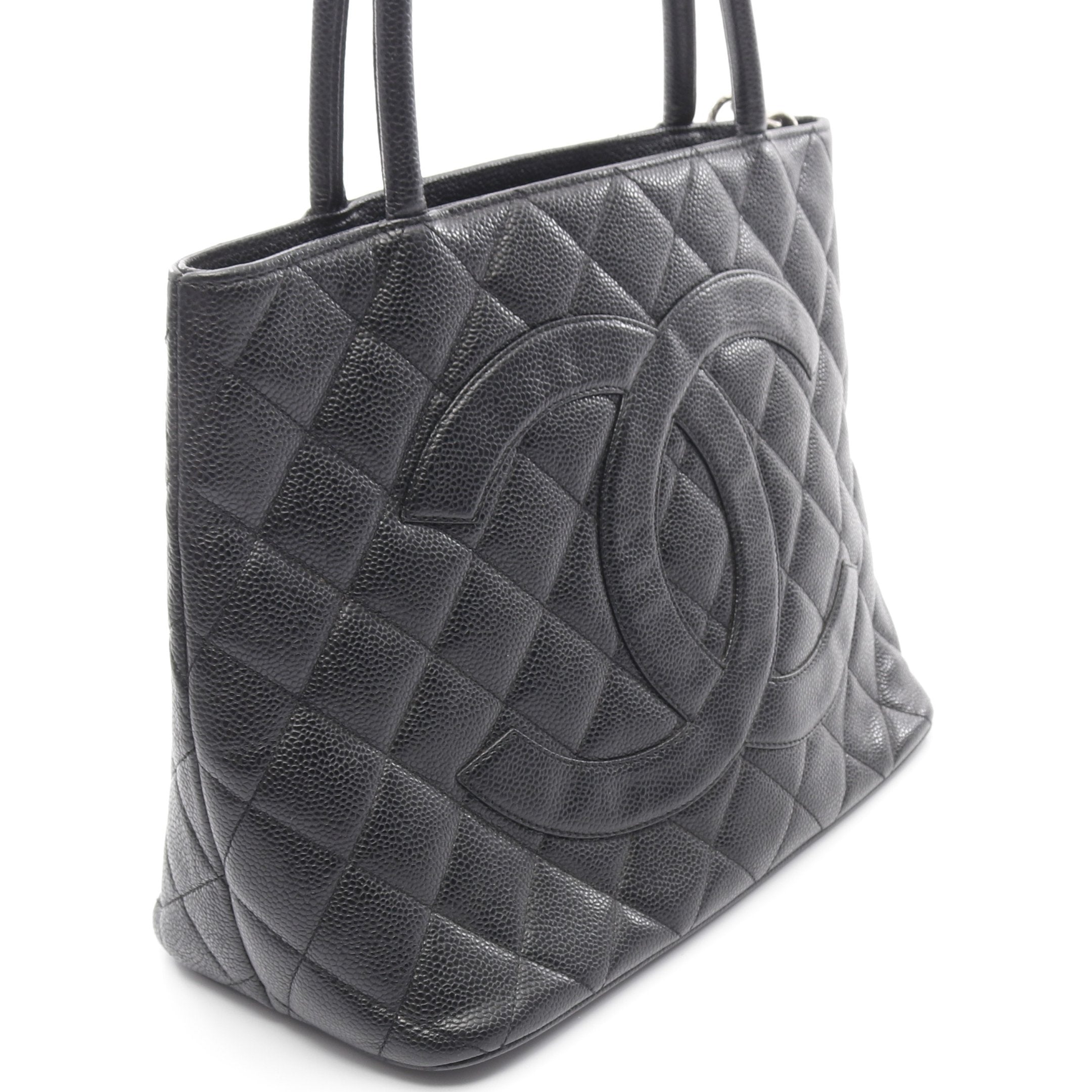 復刻トート ハンドバッグ トートバッグ キャビスキン ブラック