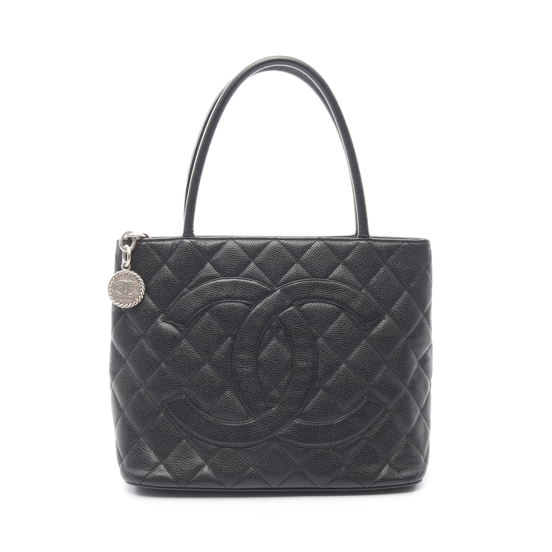 復刻トート ハンドバッグ トートバッグ キャビスキン ブラック