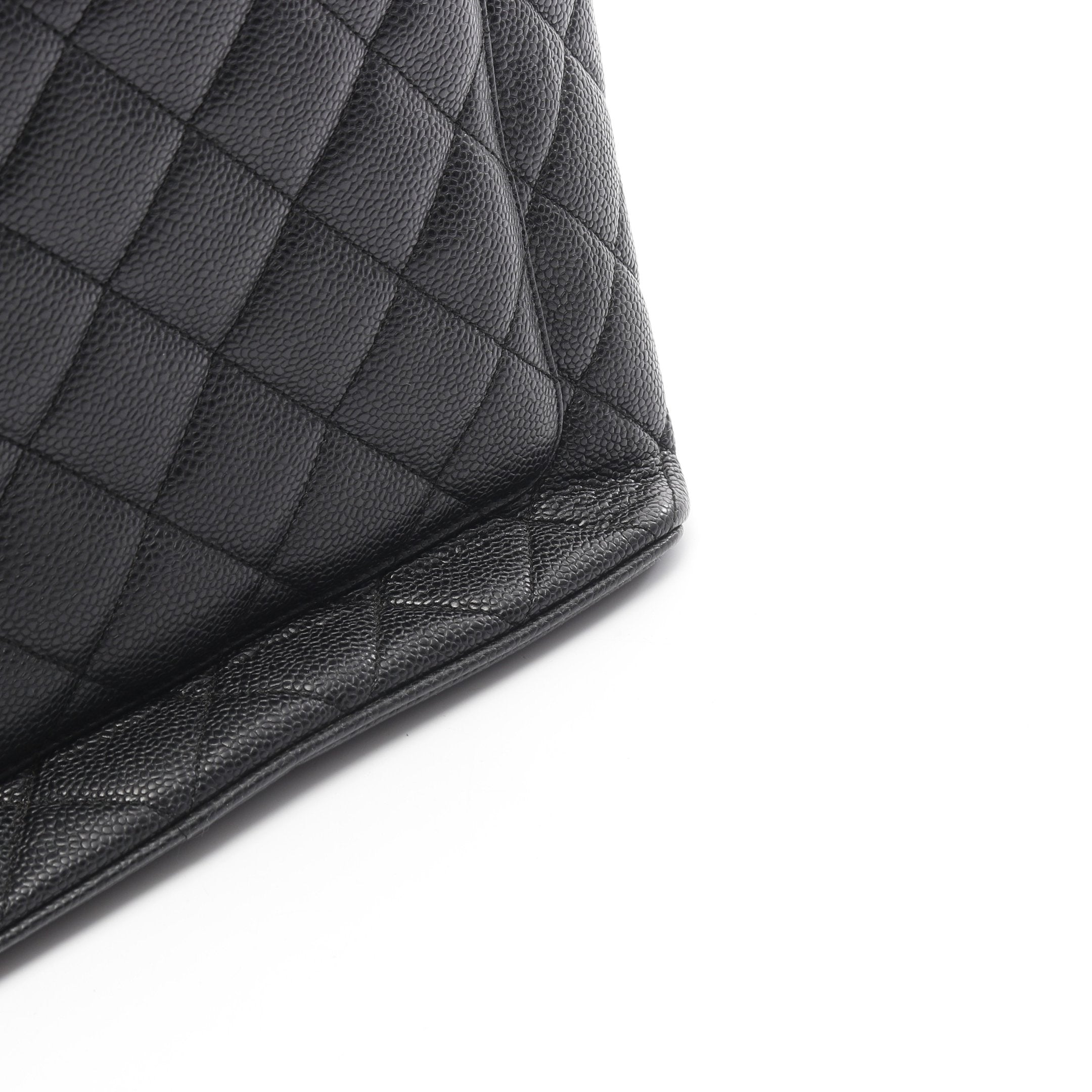 CHANEL◎復刻トート/キャビアスキン/黒×シルバー/バッグ シャネル復刻トート 黒 シルバー金具 レディース キャビアスキン