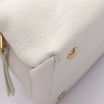 MADRAS マドラス ハンドバッグ レザー オフホワイト 2WAY ミュウミュウ バッグ miu miu