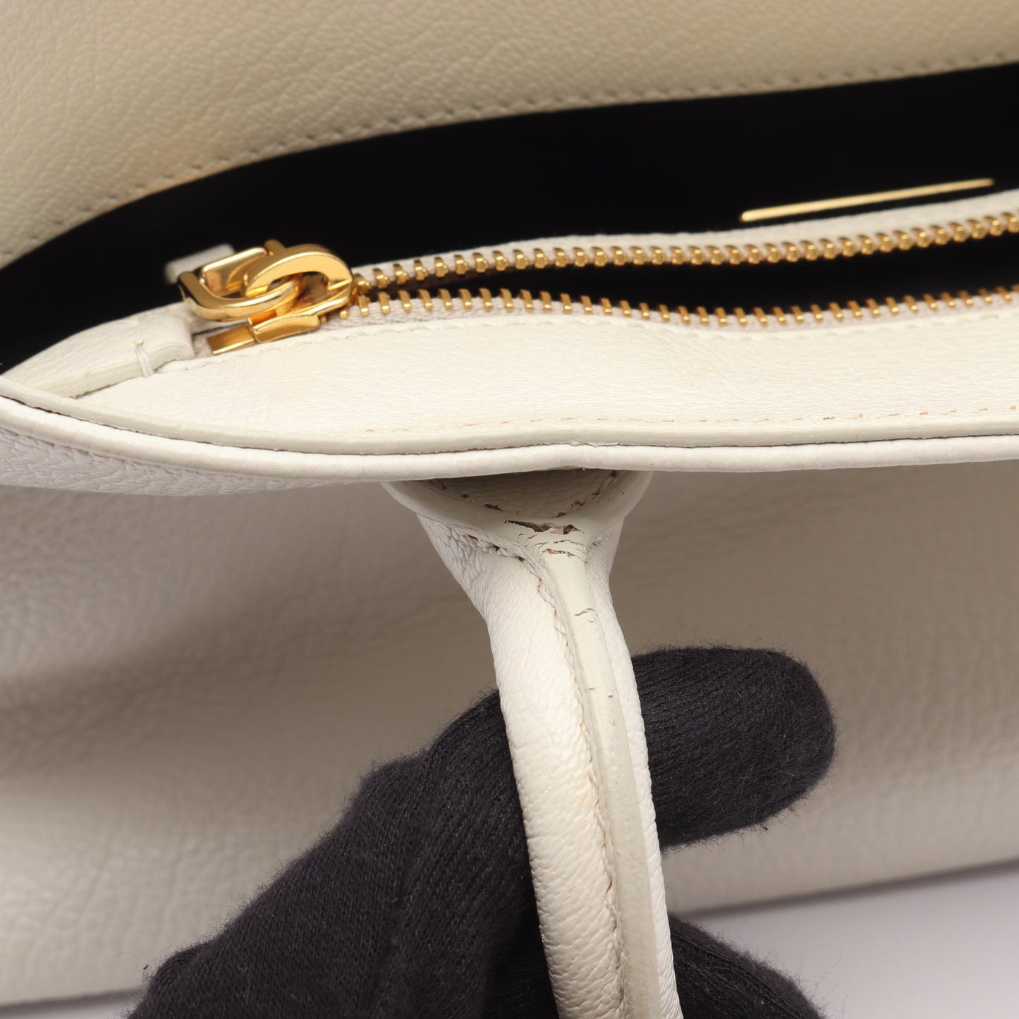 MADRAS マドラス ハンドバッグ レザー オフホワイト 2WAY ミュウミュウ バッグ miu miu