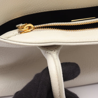 MADRAS マドラス ハンドバッグ レザー オフホワイト 2WAY ミュウミュウ バッグ miu miu