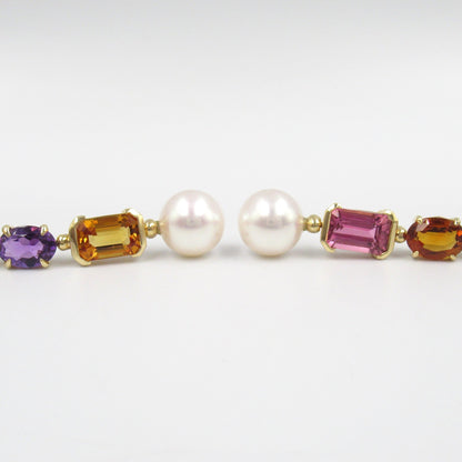 アレグラ ピアス ダイヤ ブルートパーズ シトリン ピアス K18（イエローゴールド） ダイヤモンド ブルートパーズ/シトリン/グリーントルマリン/ピンクトルマリン/アメシスト/パール クリア マルチカラー ブルガリ アクセサリー BVLGARI