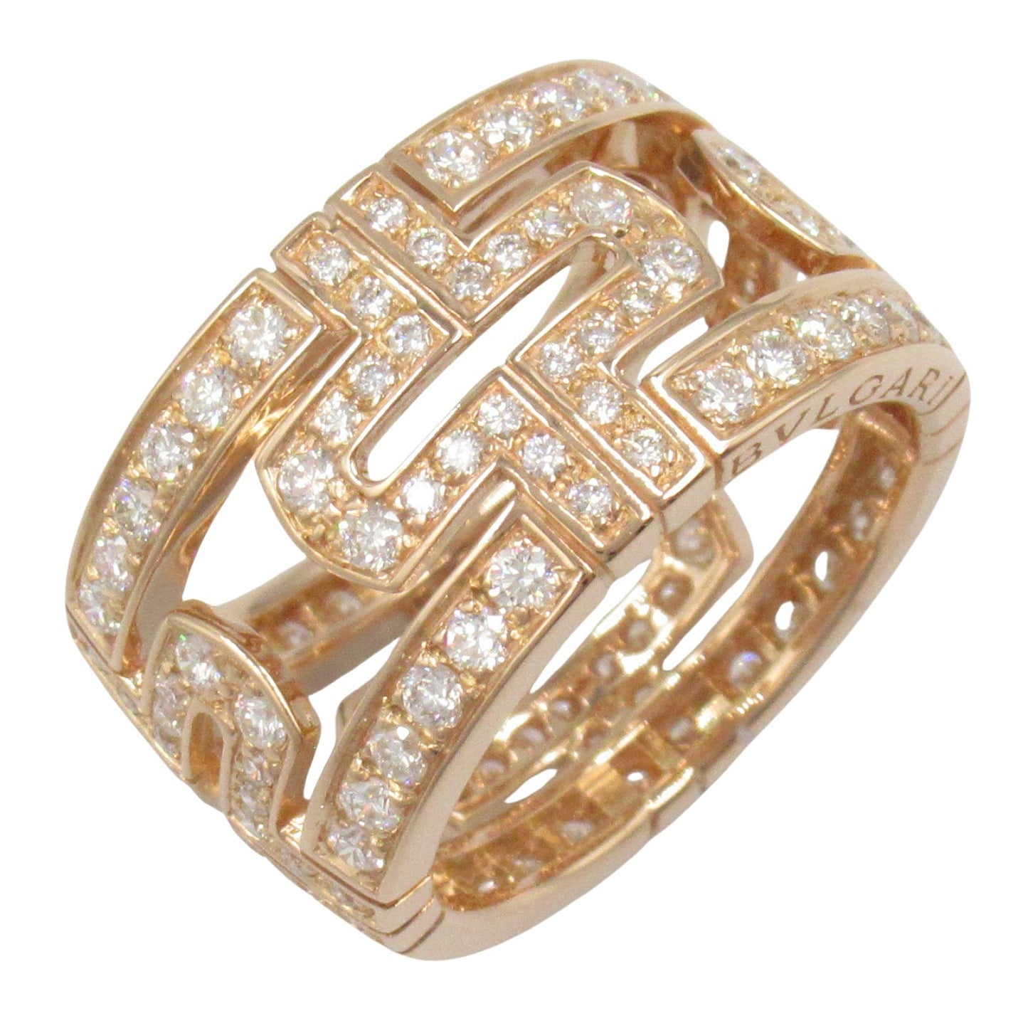 パレンテシ ラージ ダイヤ リング リング 指輪 K18PG（ピンクゴールド） ダイヤモンド クリア ブルガリ アクセサリー BVLGARI