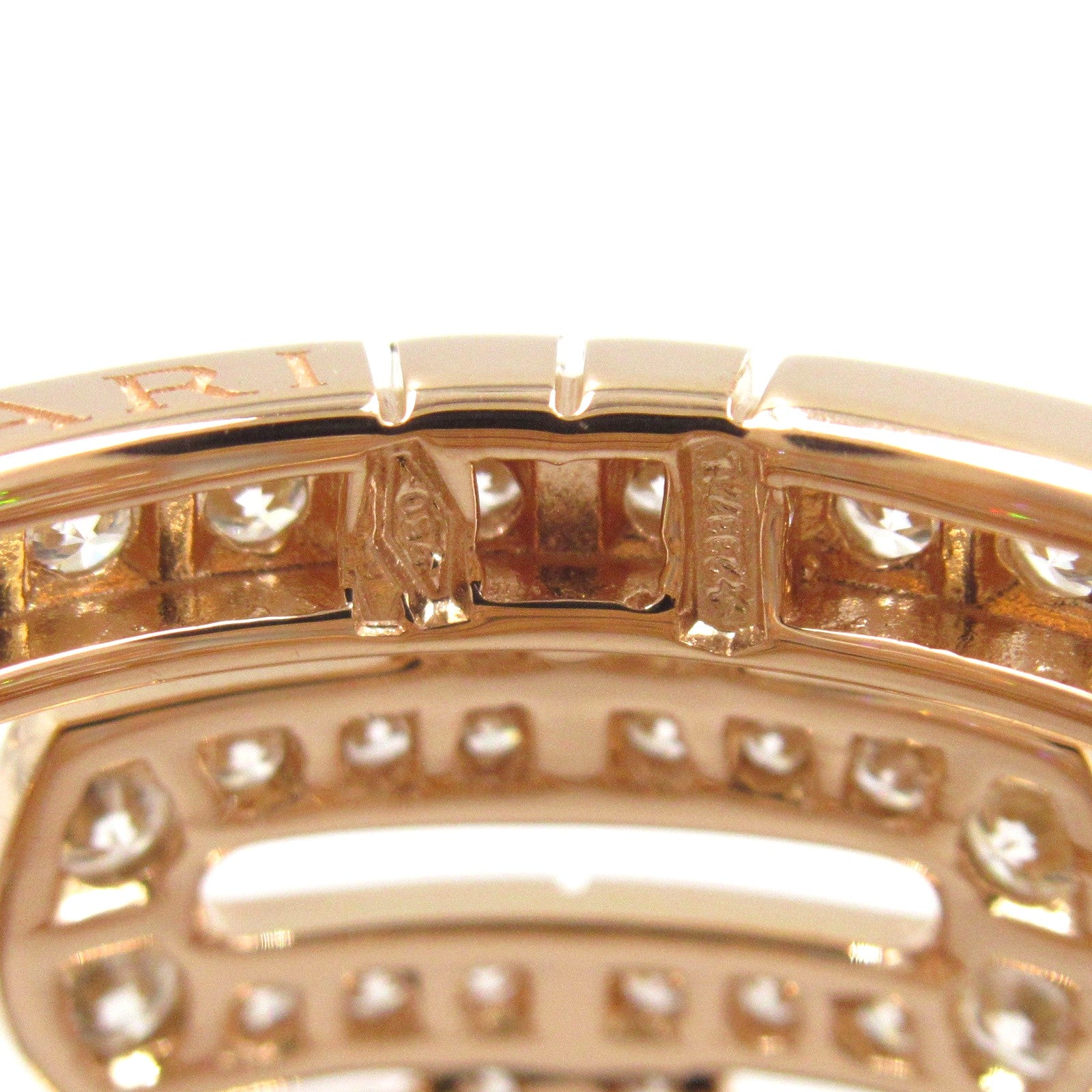 パレンテシ ラージ ダイヤ リング リング 指輪 K18PG（ピンクゴールド） ダイヤモンド クリア ブルガリ アクセサリー BVLGARI