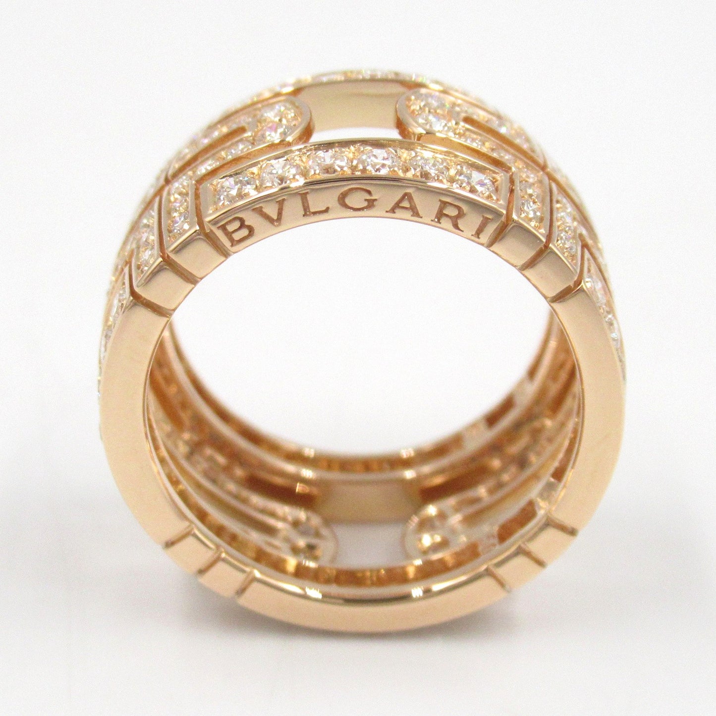 パレンテシ ラージ ダイヤ リング リング 指輪 K18PG（ピンクゴールド） ダイヤモンド クリア ブルガリ アクセサリー BVLGARI