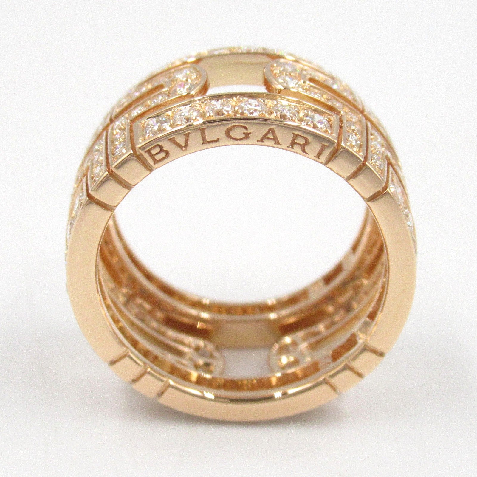 パレンテシ ラージ ダイヤ リング リング 指輪 K18PG（ピンクゴールド） ダイヤモンド クリア ブルガリ アクセサリー BVLGARI