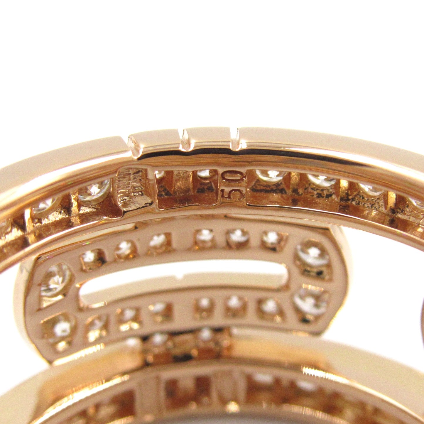 パレンテシ ラージ ダイヤ リング リング 指輪 K18PG（ピンクゴールド） ダイヤモンド クリア ブルガリ アクセサリー BVLGARI