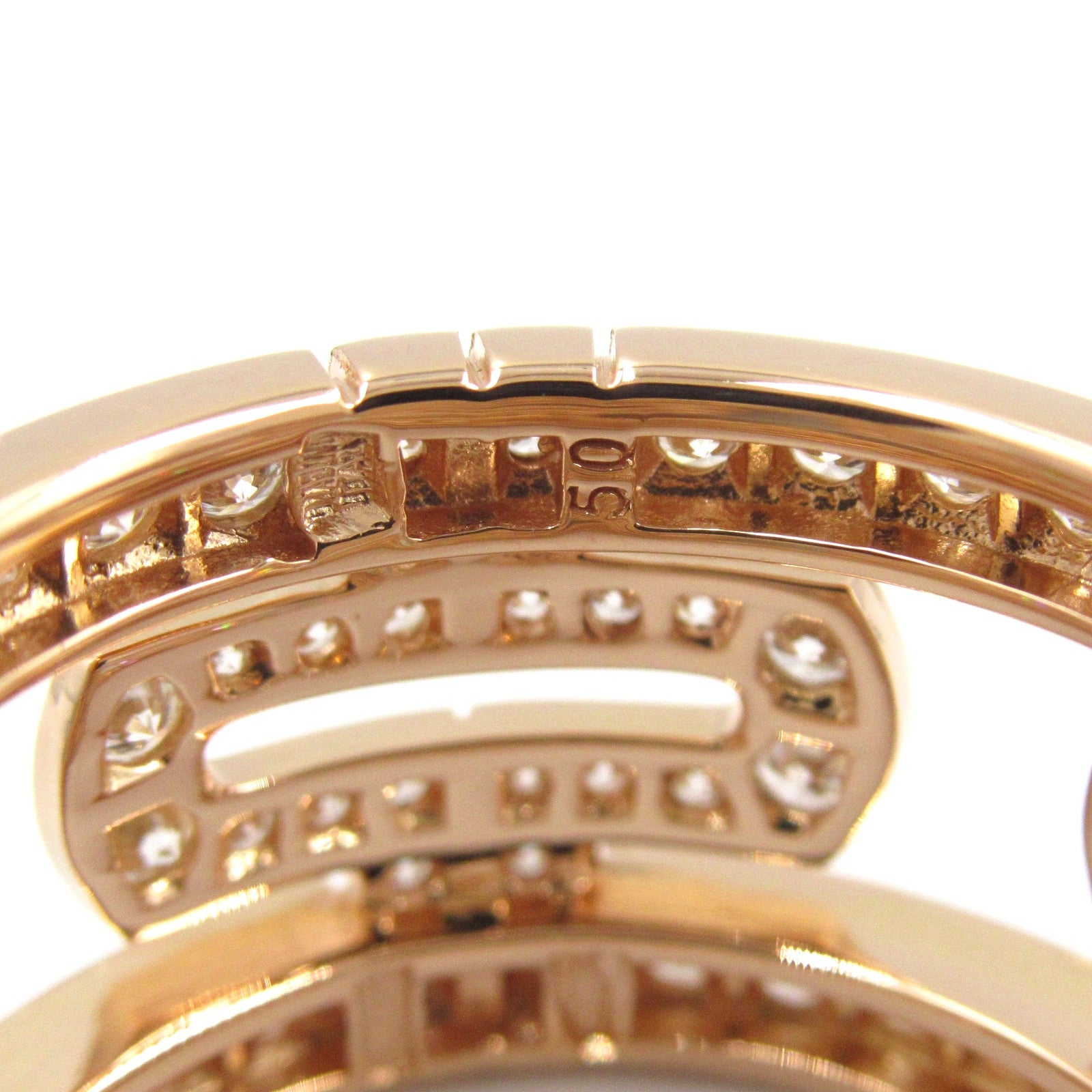 パレンテシ ラージ ダイヤ リング リング 指輪 K18PG（ピンクゴールド） ダイヤモンド クリア ブルガリ アクセサリー BVLGARI