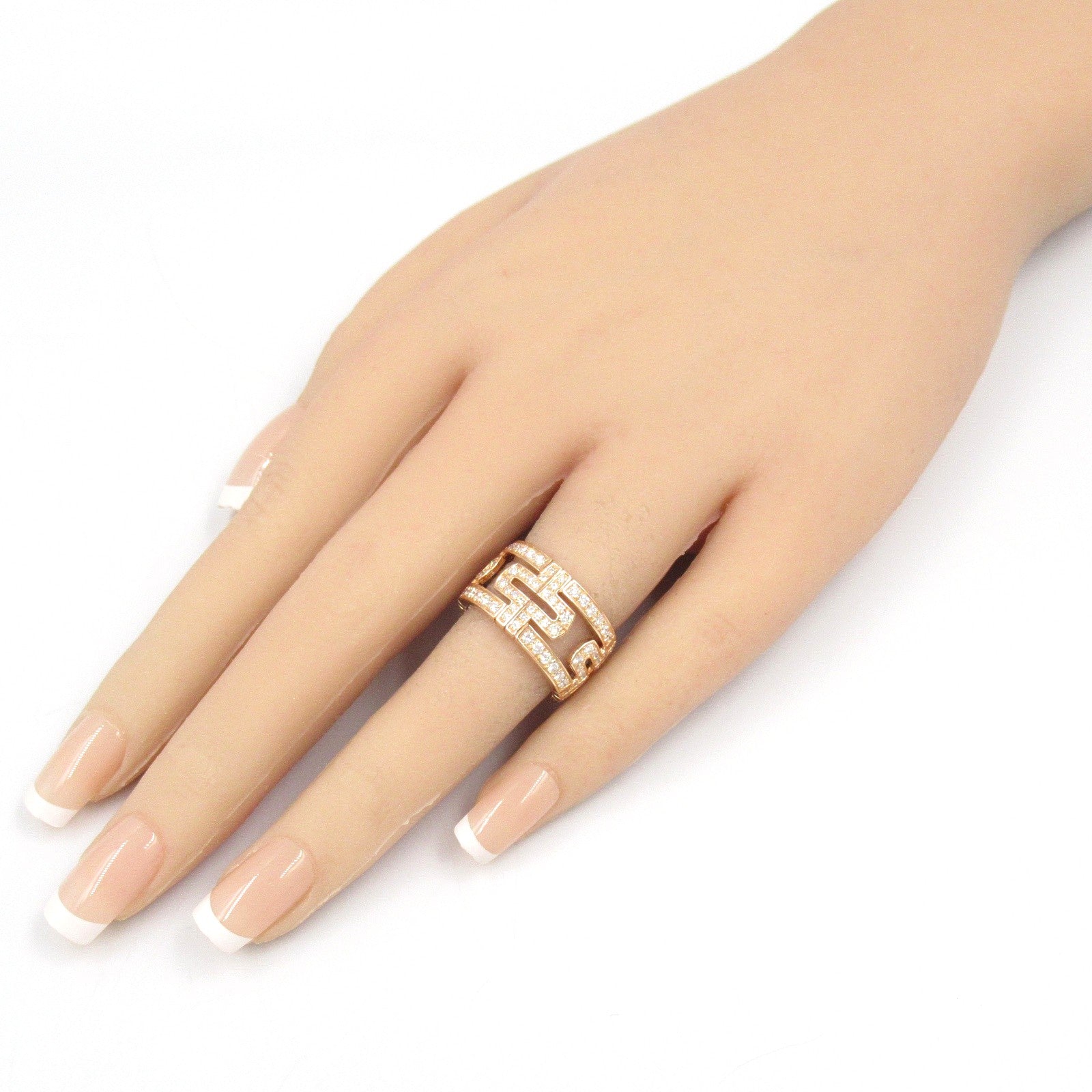 パレンテシ ラージ ダイヤ リング リング 指輪 K18PG（ピンクゴールド） ダイヤモンド クリア ブルガリ アクセサリー BVLGARI