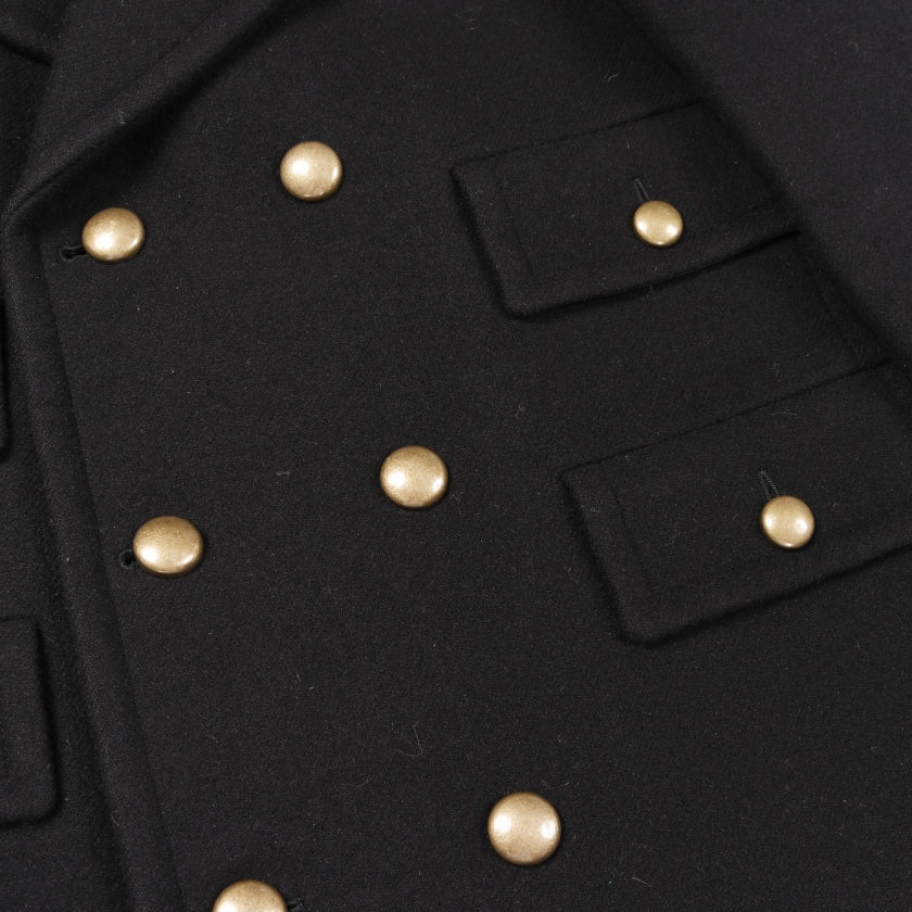 ピーコート ウール アンゴラ ブラック サンローランパリ – RECLO