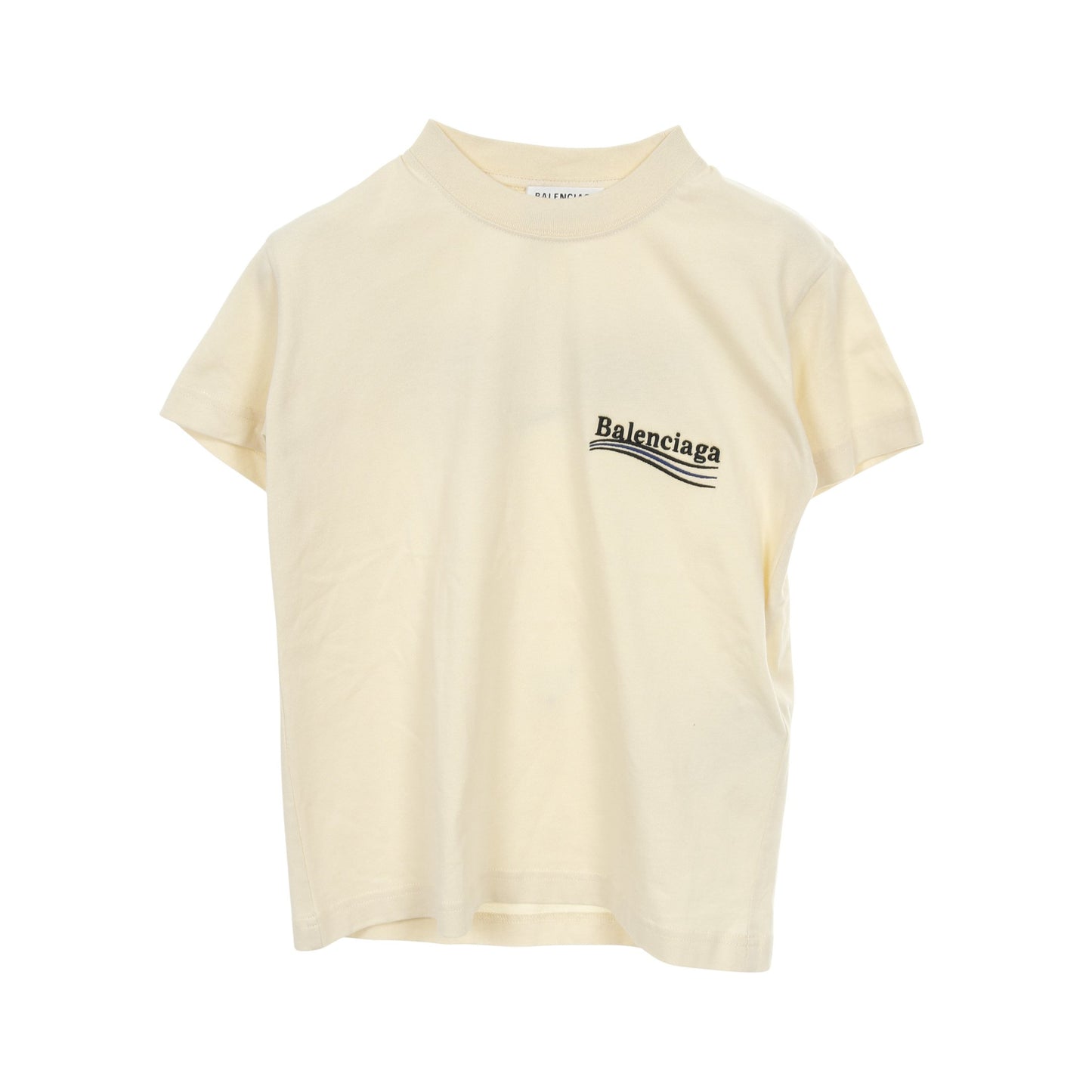 political logo Tシャツ コットン ベージュ バレンシアガ – RECLO