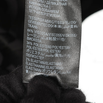 ロゴ総柄 カットオフ ブラウス レーヨン ブラック バレンシアガ トップス BALENCIAGA