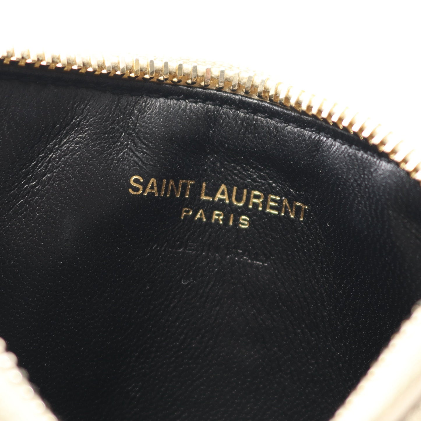 カサンドラ カードケース コインケース レザー シャンパンゴールド サンローランパリ 財布・小物 SAINT LAURENT PARIS