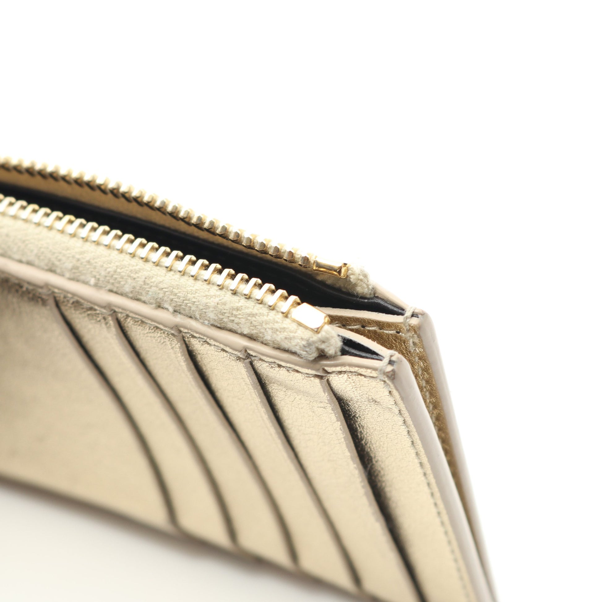 カサンドラ カードケース コインケース レザー シャンパンゴールド サンローランパリ 財布・小物 SAINT LAURENT PARIS