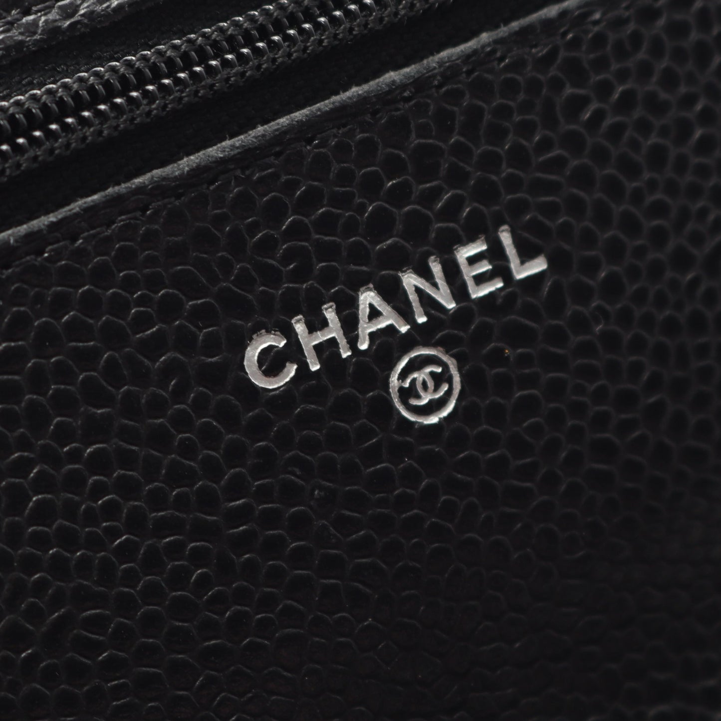 マトラッセ チェーンウォレット キャビアスキン ブラック シルバー金具 シャネル バッグ CHANEL