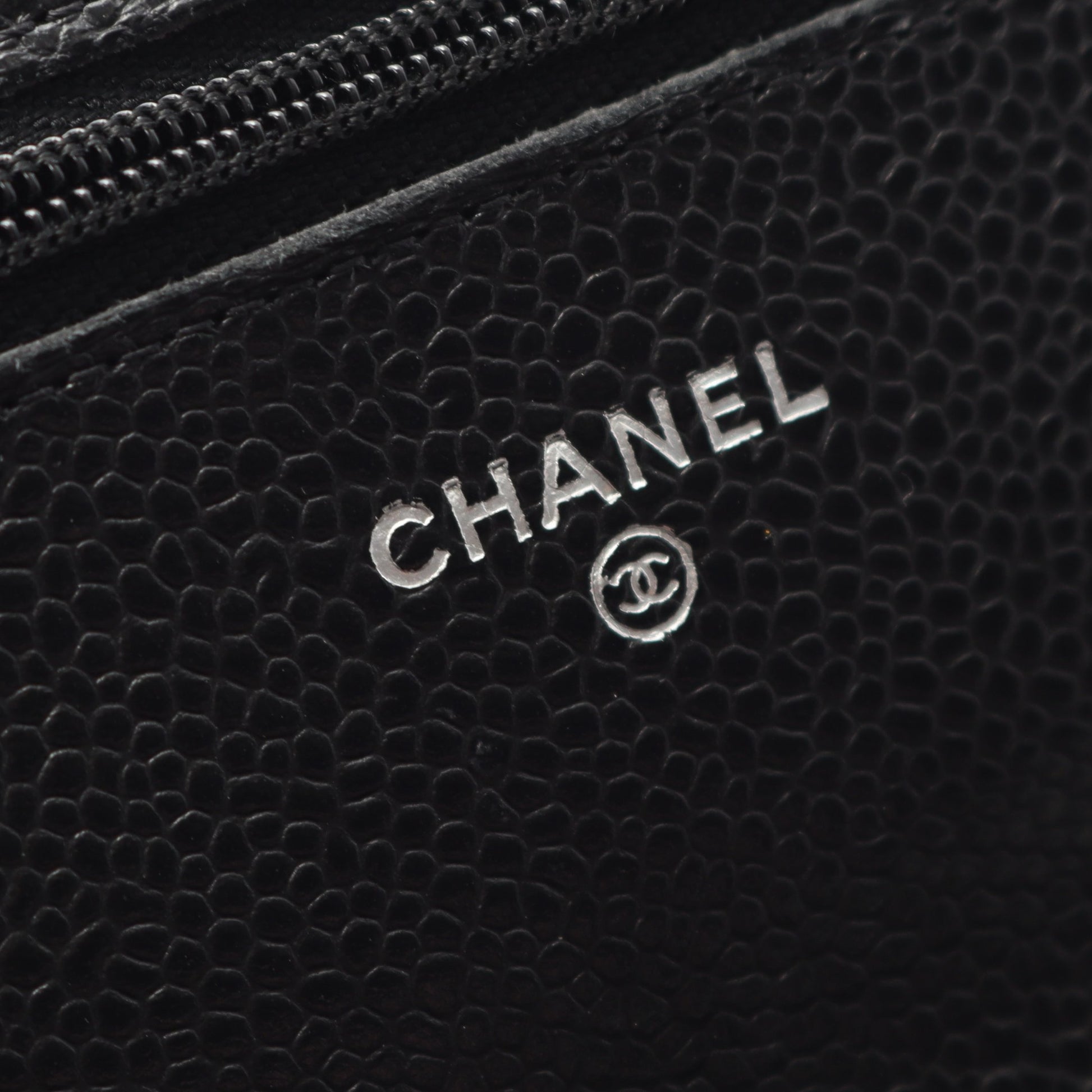マトラッセ チェーンウォレット キャビアスキン ブラック シルバー金具 シャネル バッグ CHANEL