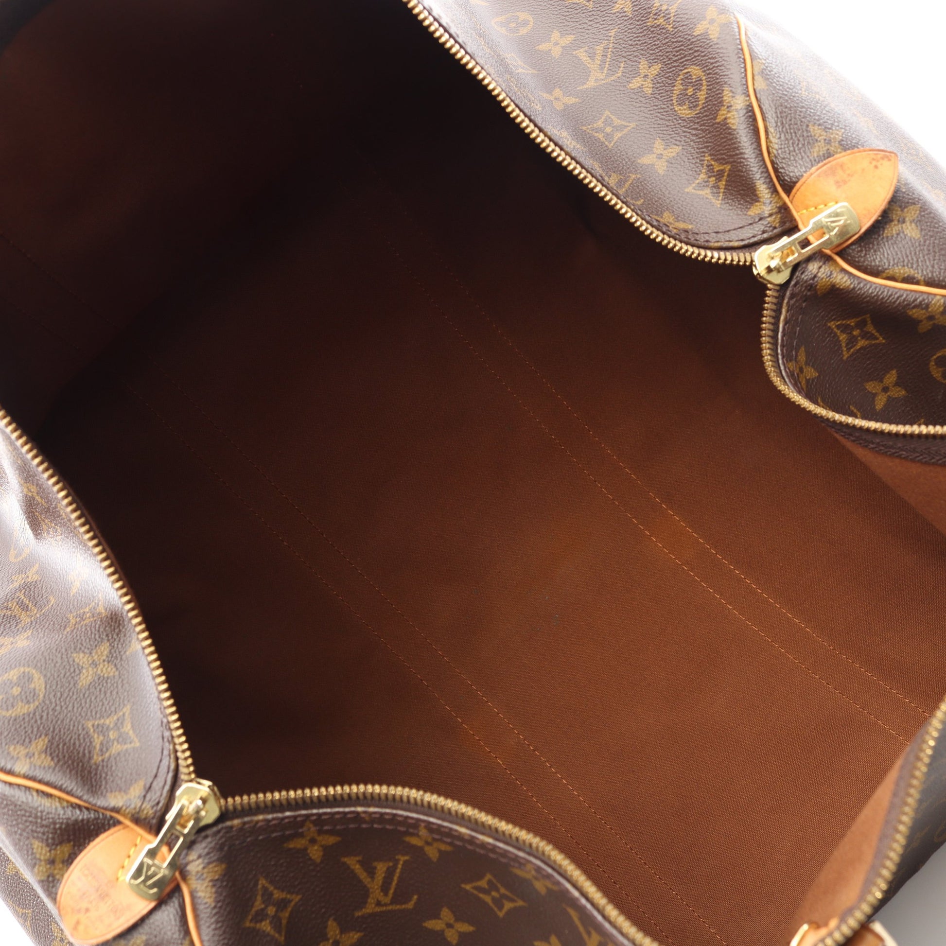 キーポル60 モノグラム ボストンバッグ PVC レザー ブラウン ルイヴィトン バッグ LOUIS VUITTON