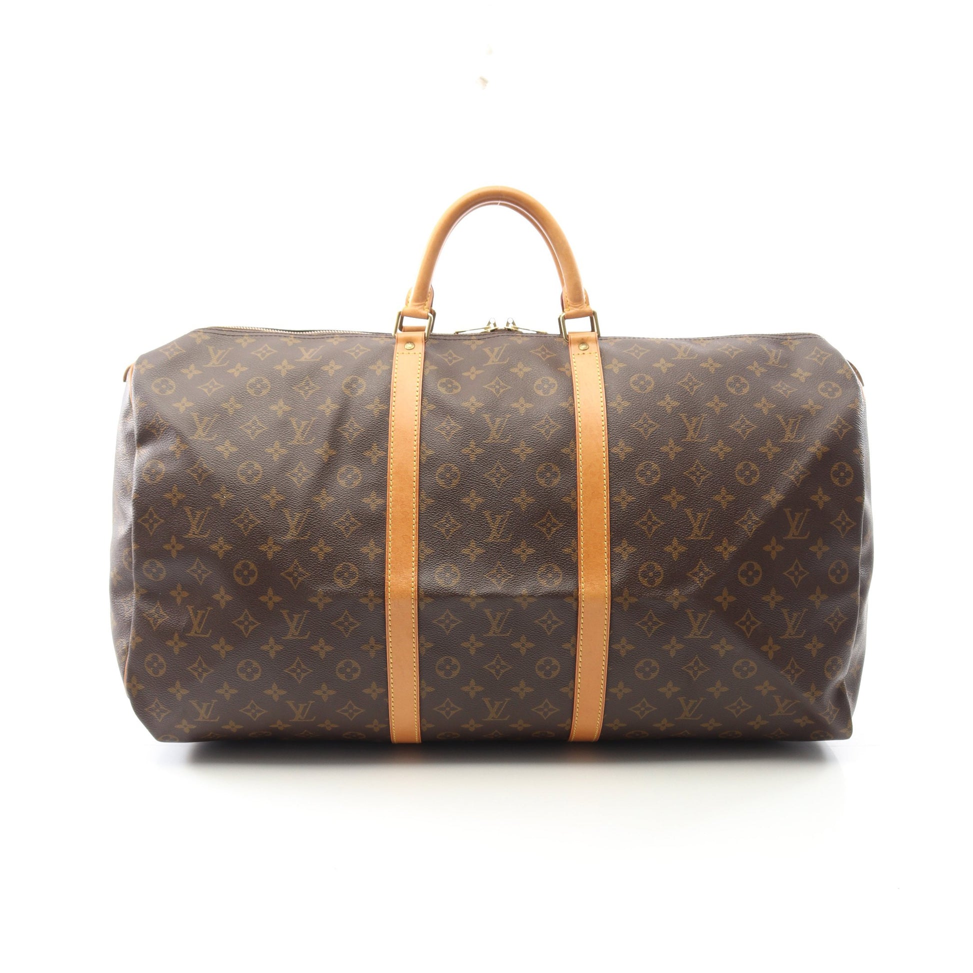 キーポル60 モノグラム ボストンバッグ PVC レザー ブラウン ルイヴィトン バッグ LOUIS VUITTON