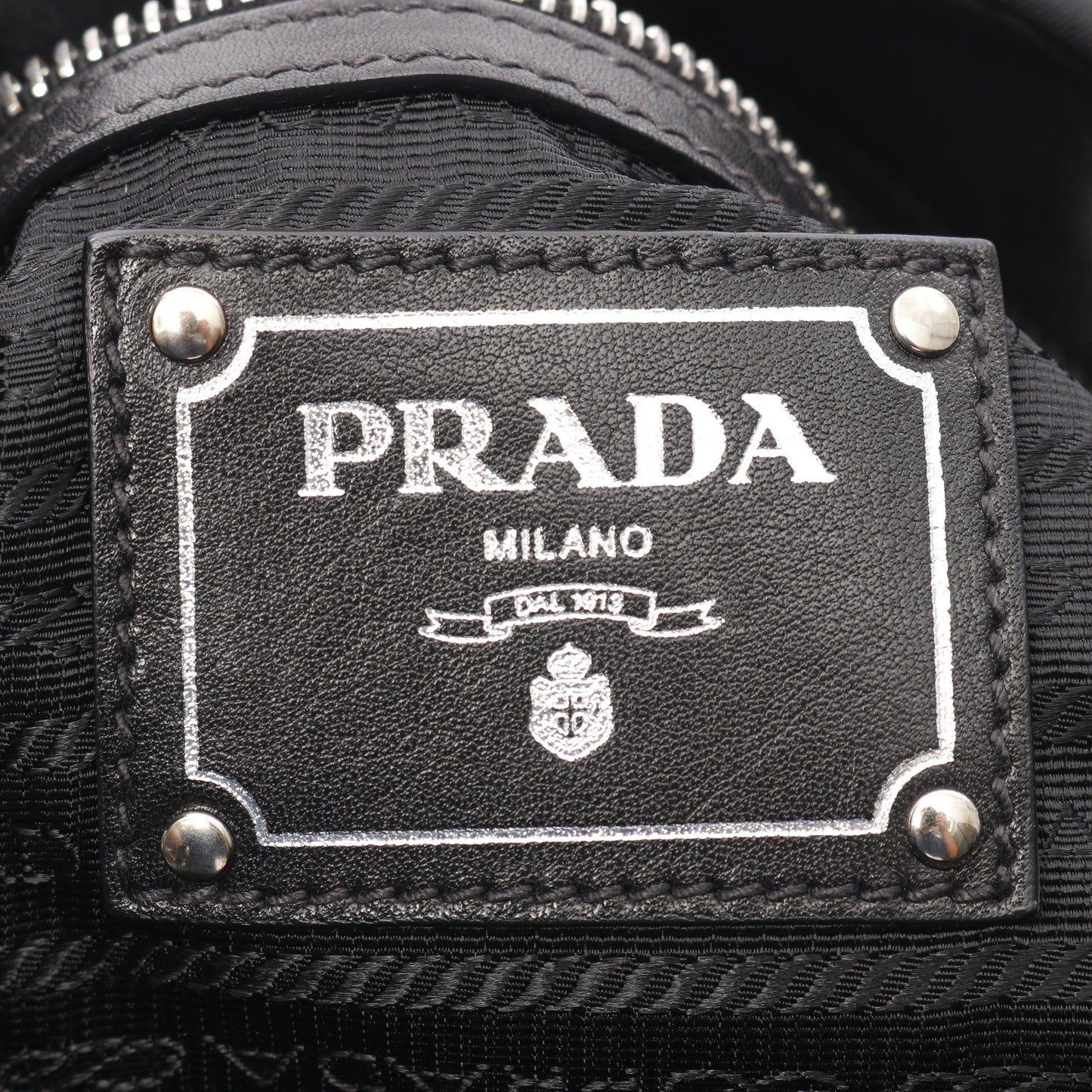ショルダーバッグ ギャザー ナイロン レザー ブラック プラダ バッグ PRADA