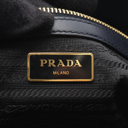 ハンドバッグ サフィアーノレザー ダークネイビー 2WAY プラダ バッグ PRADA