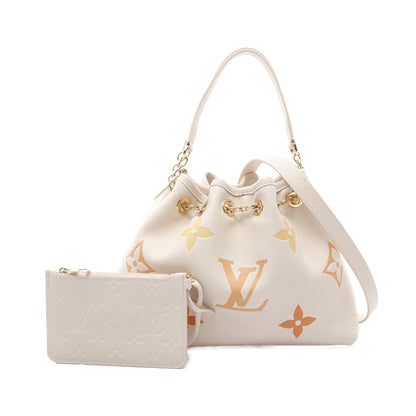 サマーバンドル モノグラムアンプラント ハンドバッグ レザー ライトベージュ オレンジ ルイヴィトン バッグ LOUIS VUITTON