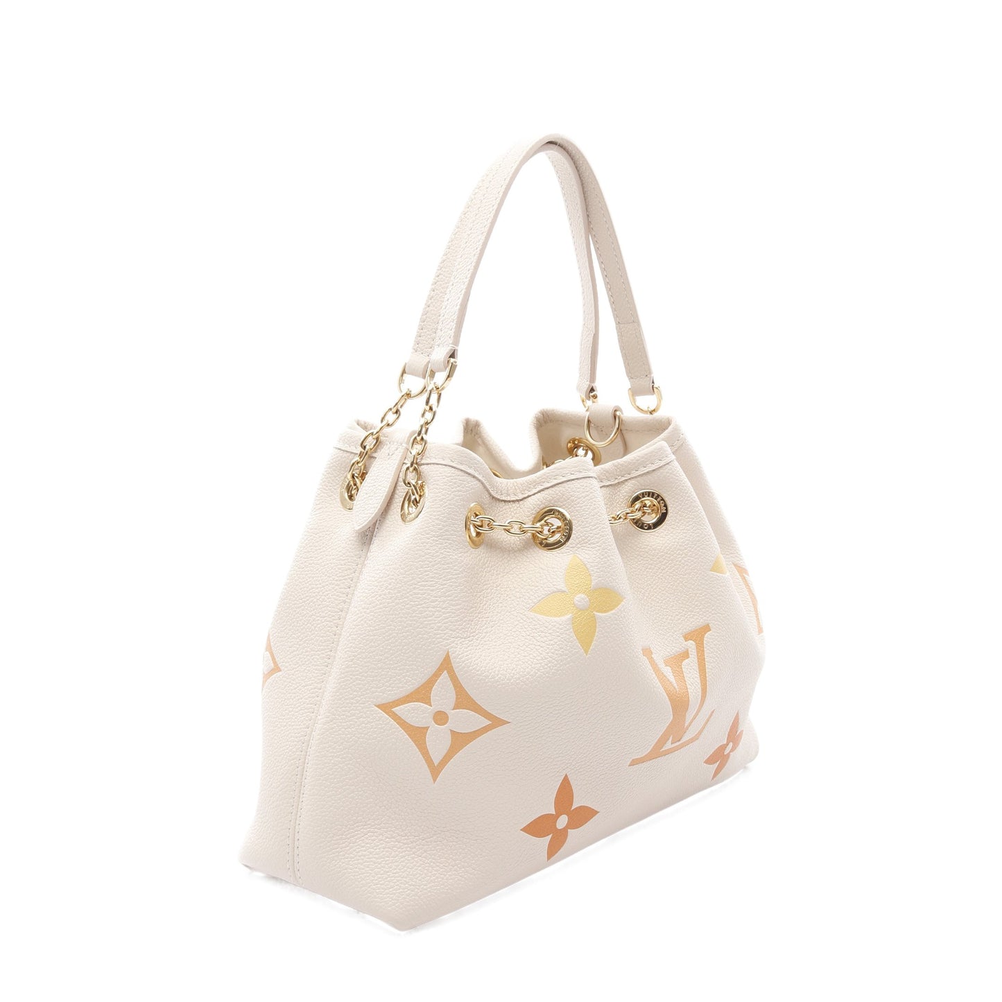 サマーバンドル モノグラムアンプラント ハンドバッグ レザー ライトベージュ オレンジ ルイヴィトン バッグ LOUIS VUITTON