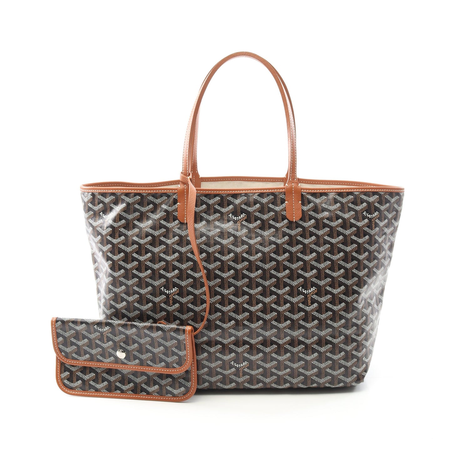 サンルイPM ハンドバッグ トートバッグ コーティングキャンバス レザー ブラック ブラウン マルチカラー ゴヤール バッグ GOYARD