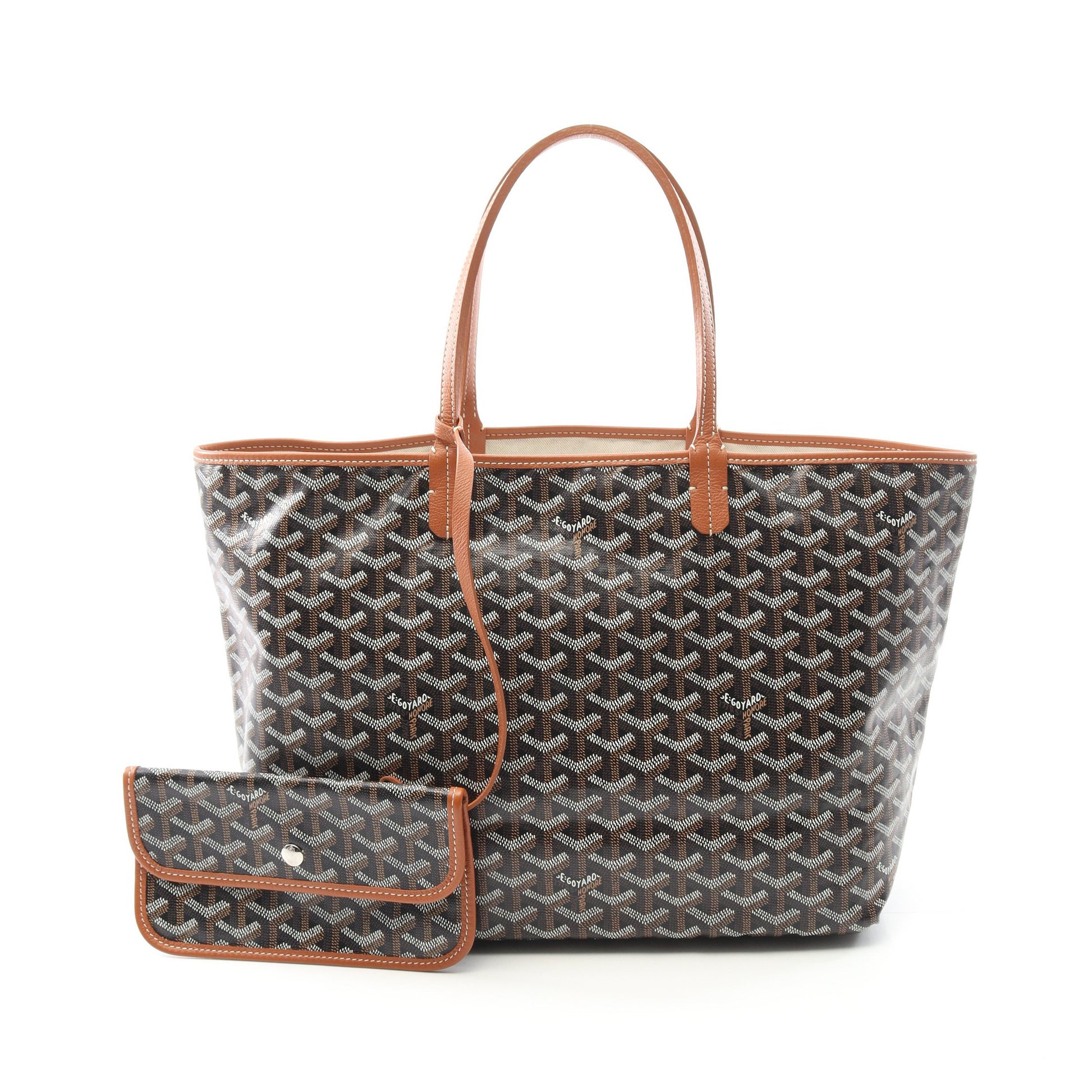 サンルイPM ハンドバッグ トートバッグ コーティングキャンバス レザー ブラック ブラウン マルチカラー ゴヤール バッグ GOYARD