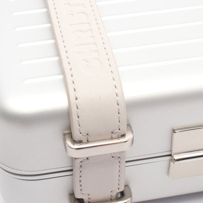 DIOR × RIMOWA パーソナルクラッチバッグ ショルダーバッグ ショルダーウォレット アルミニウム レザー シルバー ライトグレー ディオール バッグ DIOR