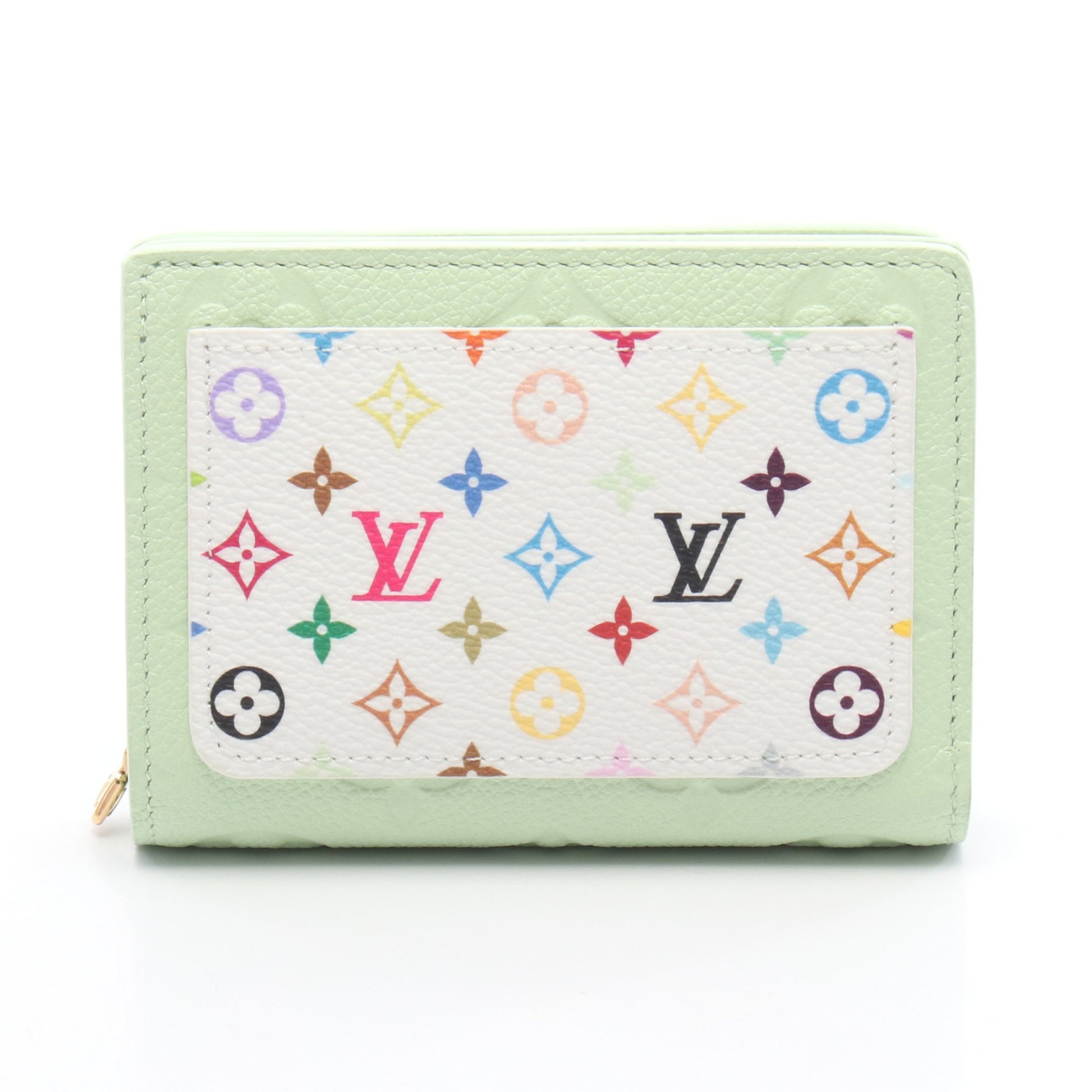 LOUIS VUITTON × 村上隆 ポルトフォイユ クレア 二つ折り財布 レザー  