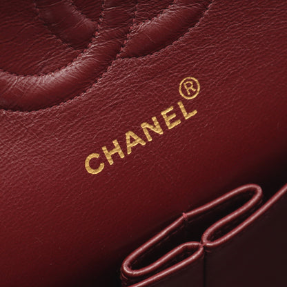 マトラッセ Wフラップ Wチェーンショルダーバッグ ラムスキン ブラック ゴールド金具 シャネル バッグ CHANEL