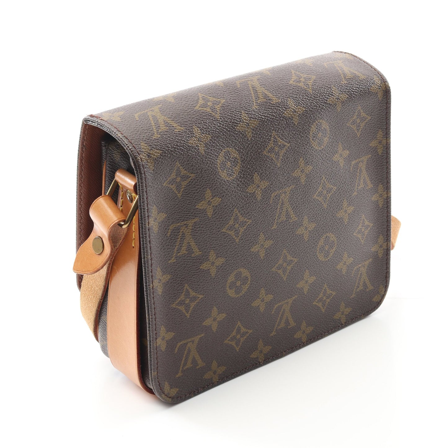 カルトシエールMM モノグラム ショルダーバッグ PVC レザー ブラウン ルイヴィトン バッグ LOUIS VUITTON