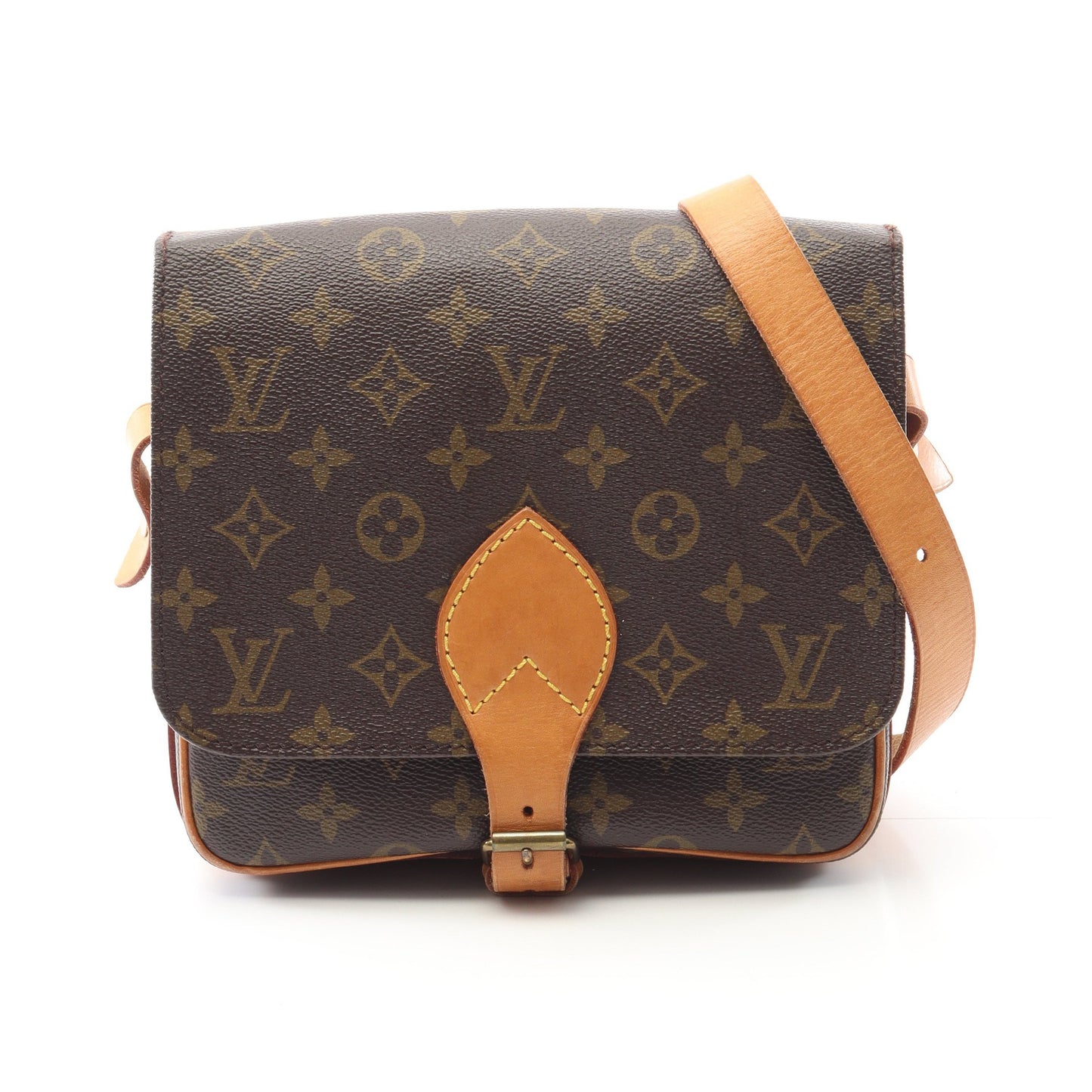 カルトシエールMM モノグラム ショルダーバッグ PVC レザー ブラウン ルイヴィトン バッグ LOUIS VUITTON