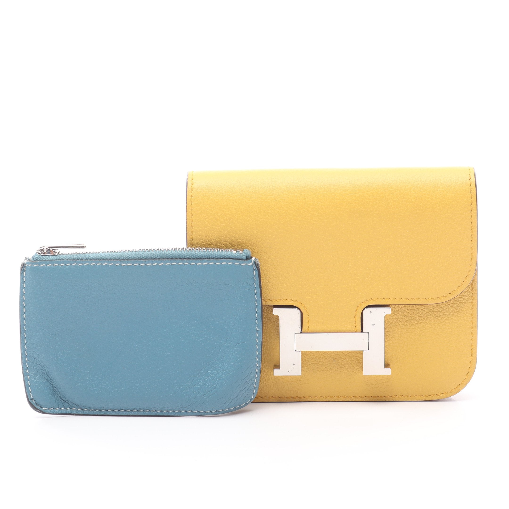 コンスタンス スリム サン ニューブルージーン 二つ折り財布 エバー