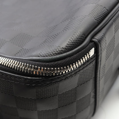 ニュー バックパック ダミエアンフィニ バックパック リュックサック レザー ブラック ルイヴィトン バッグ LOUIS VUITTON