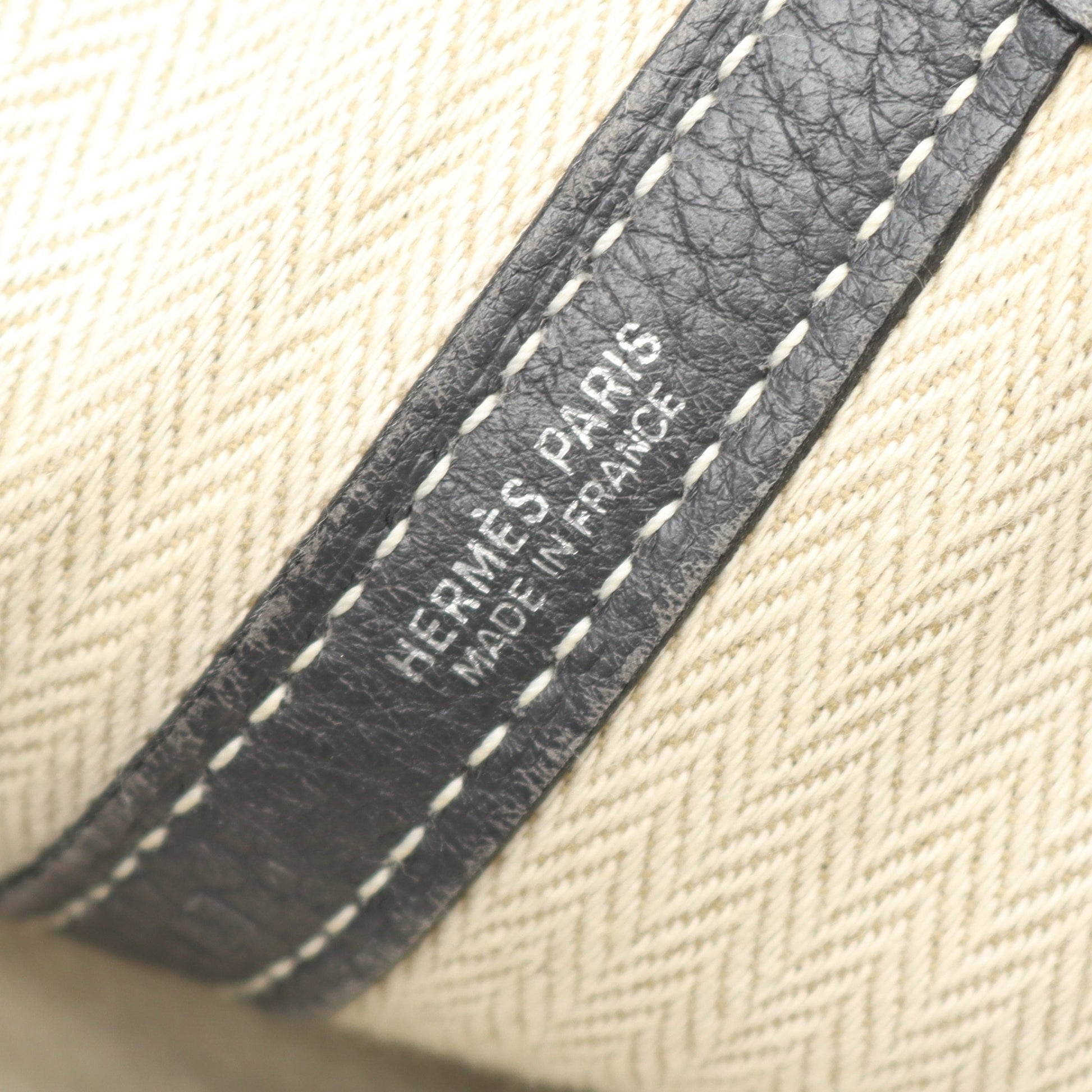 ガーデンパーティPM ハンドバッグ トートバッグ ネゴンダ グレー シルバー金具 □K刻印 エルメス バッグ HERMES