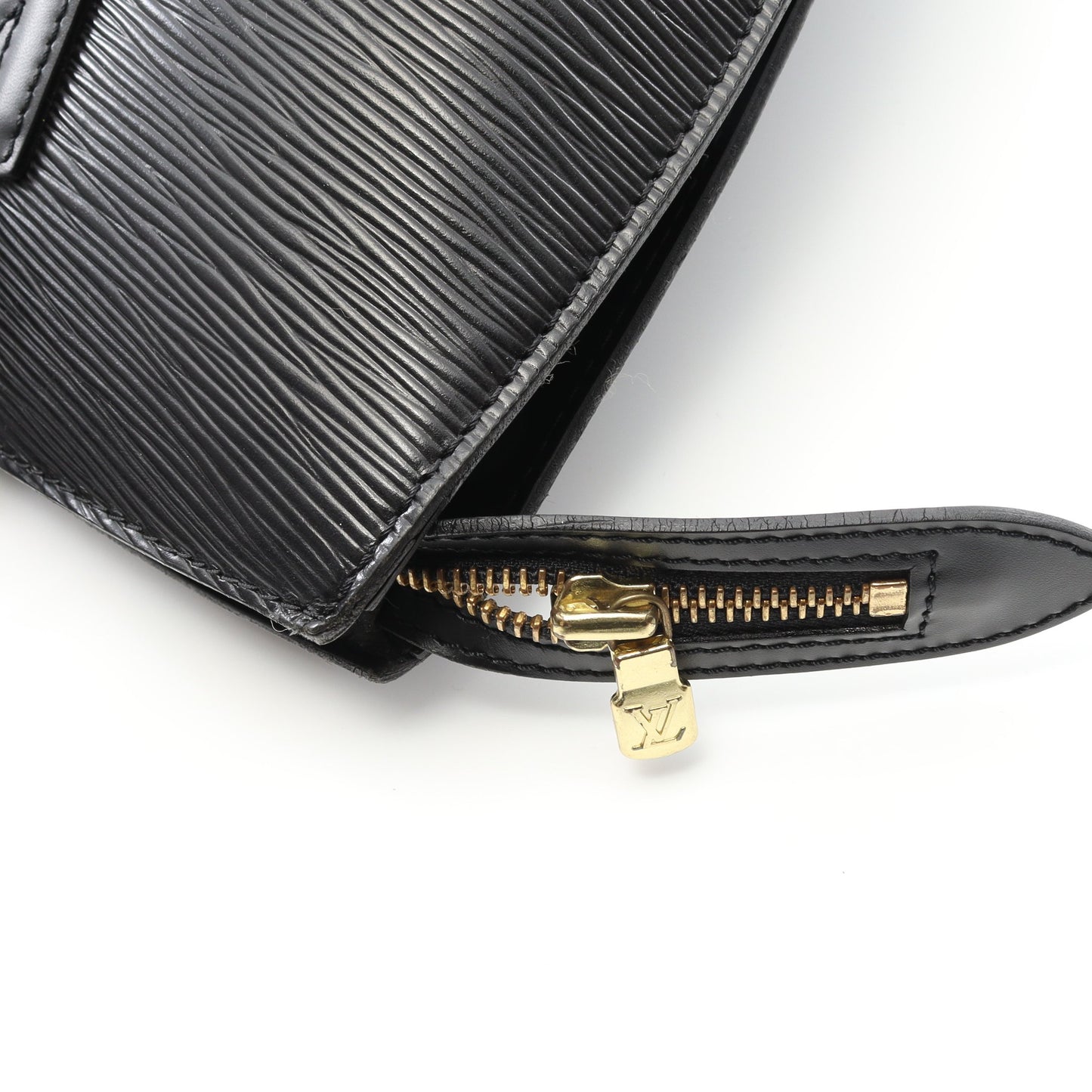 サンジャック ショッピング エピ ノワール ショルダーバッグ レザー ブラック ルイヴィトン バッグ LOUIS VUITTON