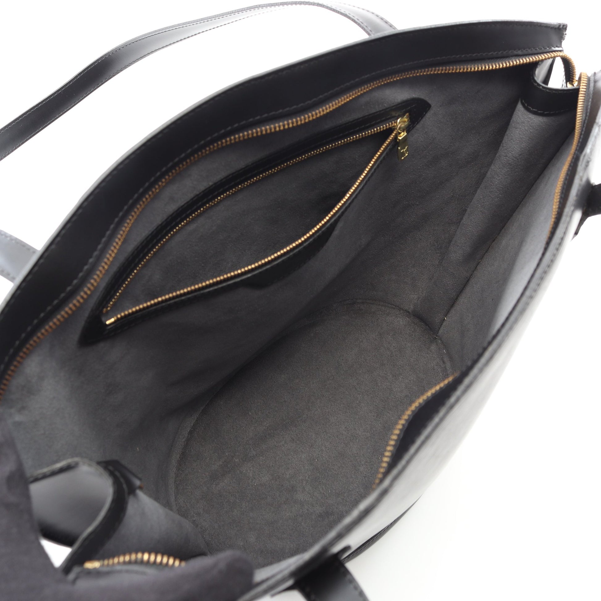 サンジャック ショッピング エピ ノワール ショルダーバッグ レザー ブラック ルイヴィトン バッグ LOUIS VUITTON