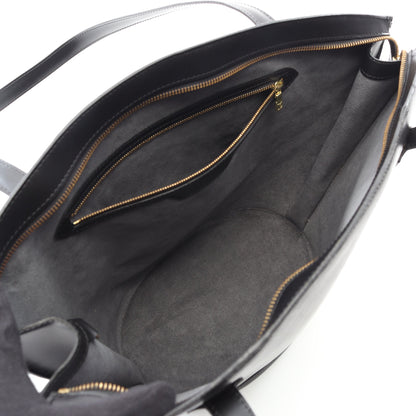 サンジャック ショッピング エピ ノワール ショルダーバッグ レザー ブラック ルイヴィトン バッグ LOUIS VUITTON