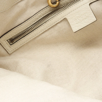 インターロッキングG ショルダーバッグ レザー アイボリー グッチ バッグ GUCCI